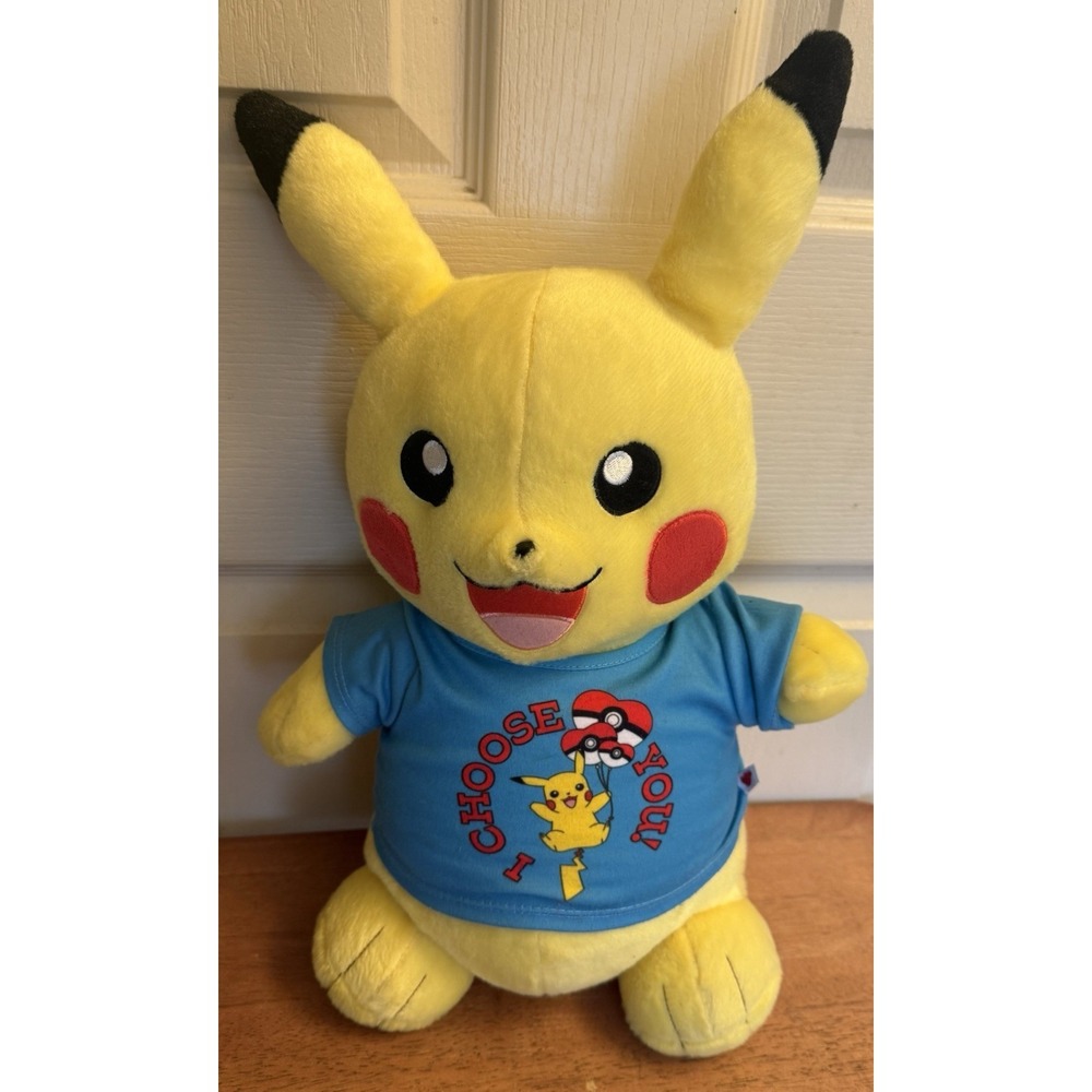 Pokemon/Build A Bear 18" Pikachu 2016 With Shirt & Sound Box